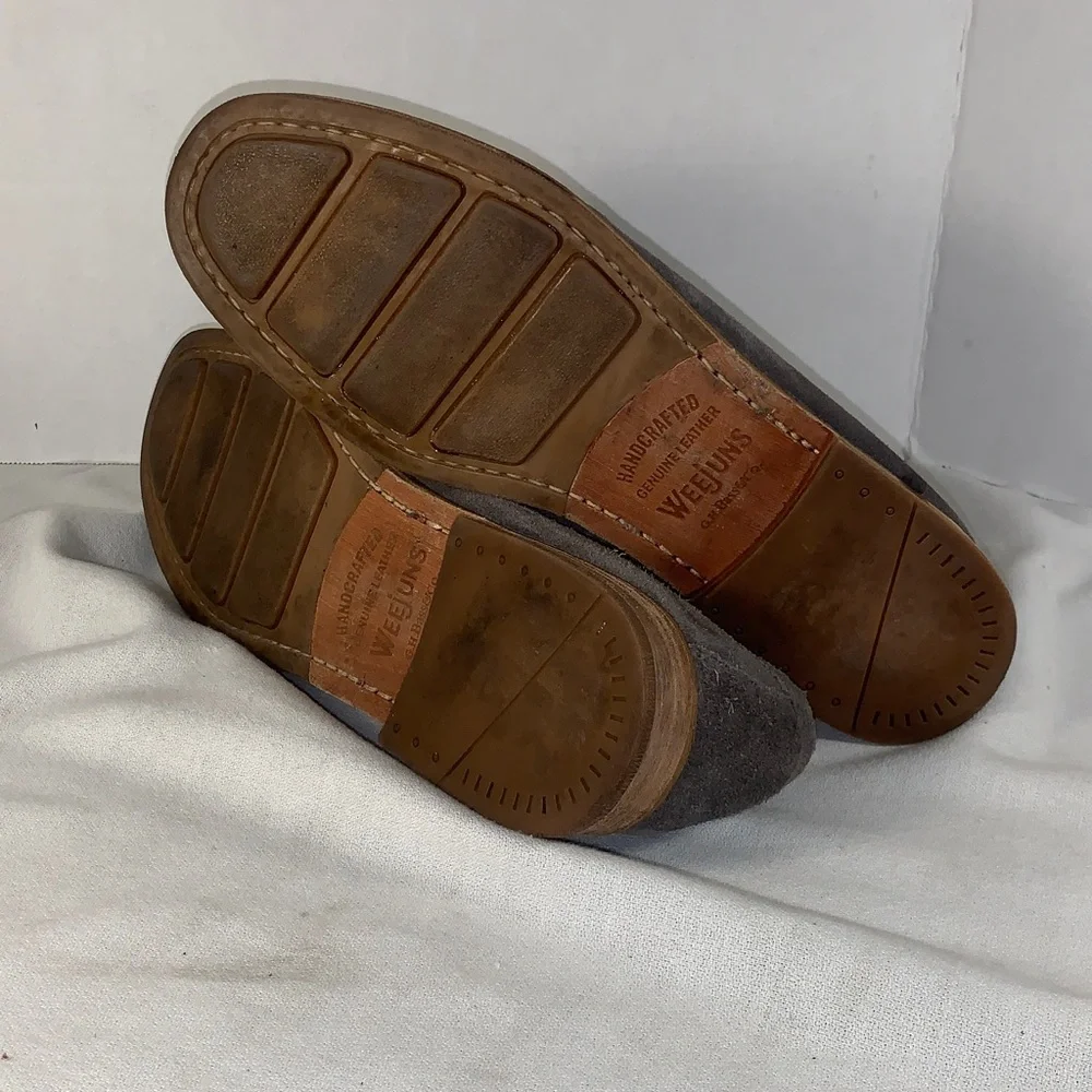 G.H. Bass & Co. Men’s “Weejuns” Gray Suede Penny Loafers